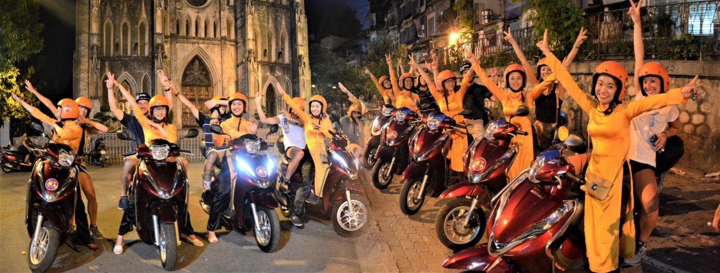 Motorbike City Tours – Hanoi Food and Sights Scooter Tours Led by Women  – Hanoi Vespa Tours – Motorbike Tours Hanoi – Hanoi Jeep Tours – Hanoi Bicycle Tours