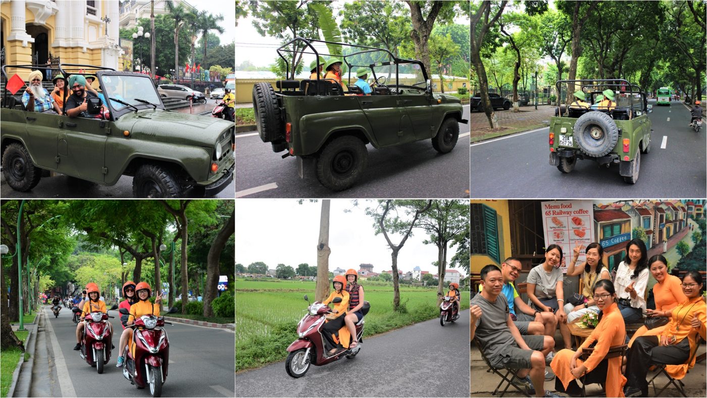 Motorbike City Tours – Hanoi Food and Sights Scooter Tours Led by Women  – Hanoi Vespa Tours – Motorbike Tours Hanoi – Hanoi Jeep Tours – Hanoi Bicycle Tours