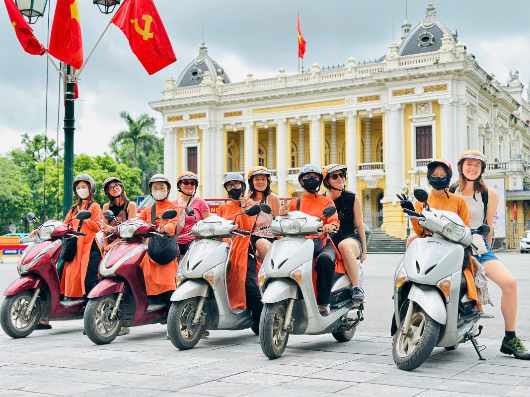Motorbike City Tours – Hanoi Food and Sights Scooter Tours Led by Women  – Hanoi Vespa Tours – Motorbike Tours Hanoi – Hanoi Jeep Tours – Hanoi Bicycle Tours